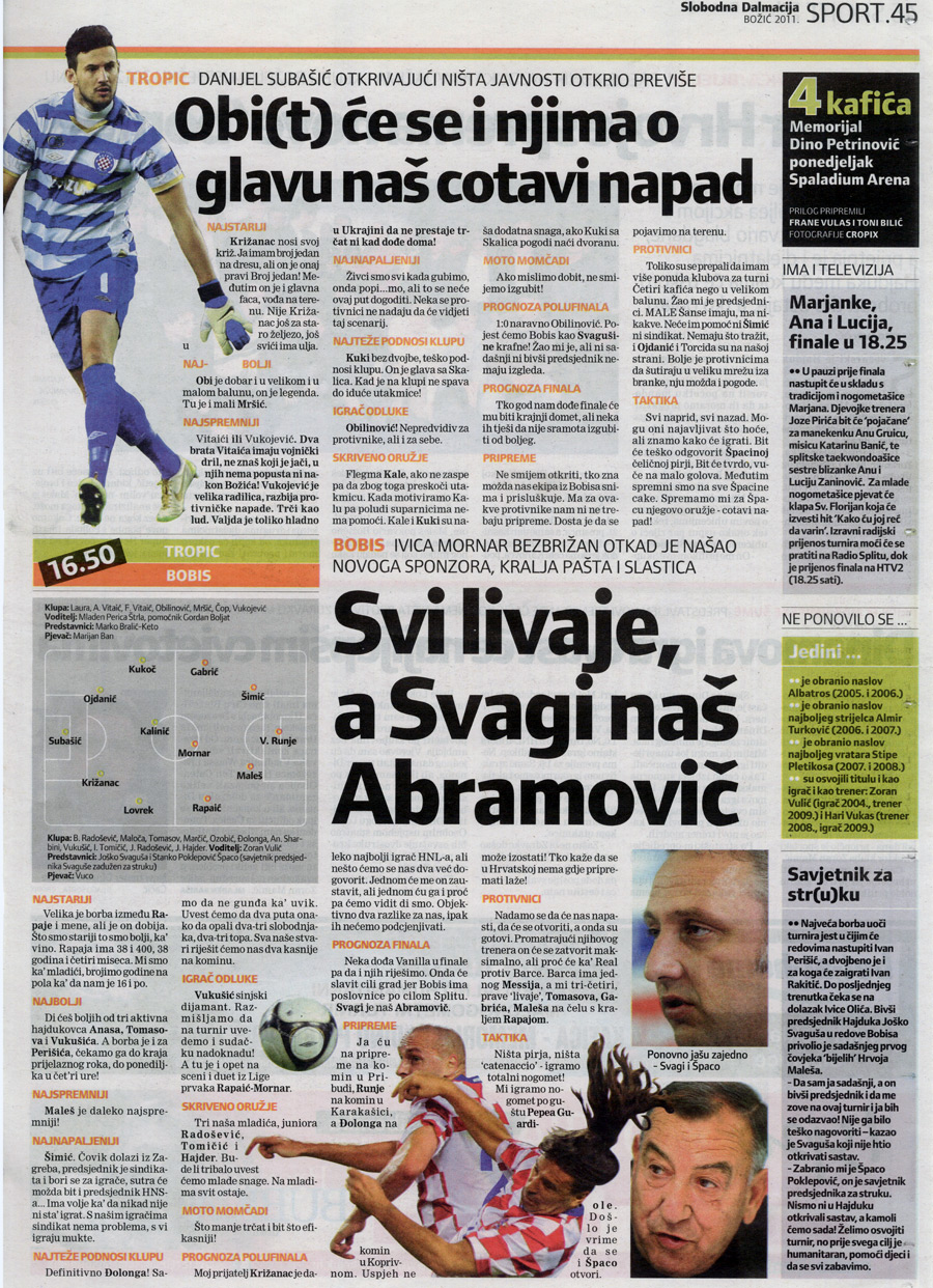 Četri kafića Gripe 2011.