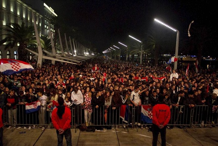 Slavlje povodom donošenja oslobađajuće presude haškog tribunala u Dalmaciji